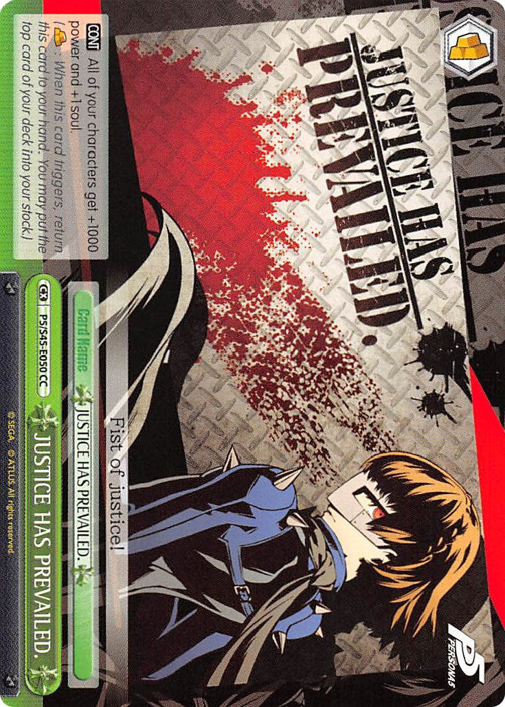JUSTICE HAS PREVAILED. (P5/S45-E050 CC) - Persona 5