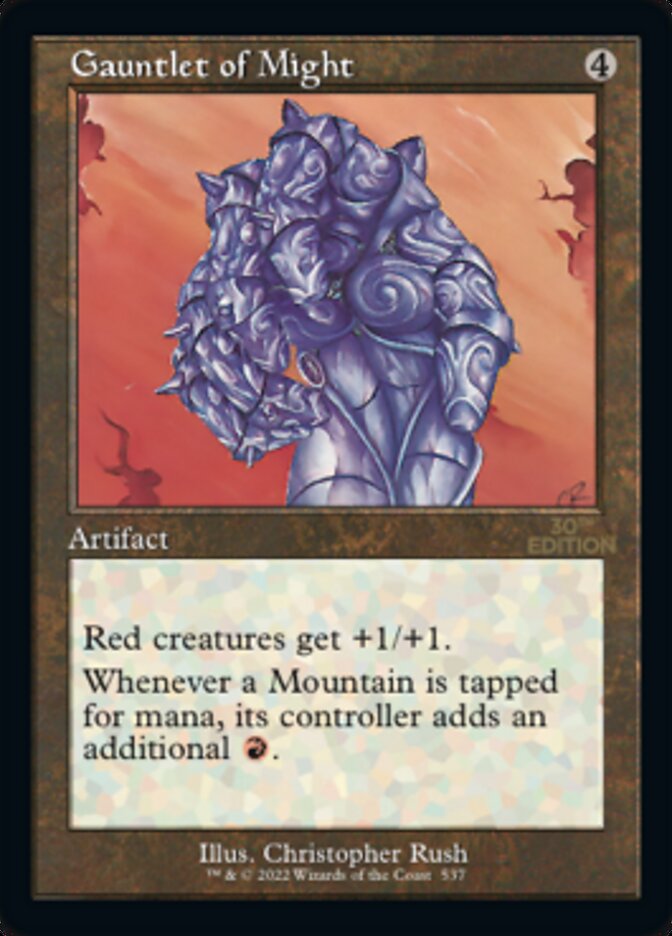 Gauntlet of Might (Retro Frame) (30A-537) - 30th Anniversary Edition