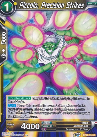 Piccolo, Precision Strikes (BT12-094) [Vicious Rejuvenation]