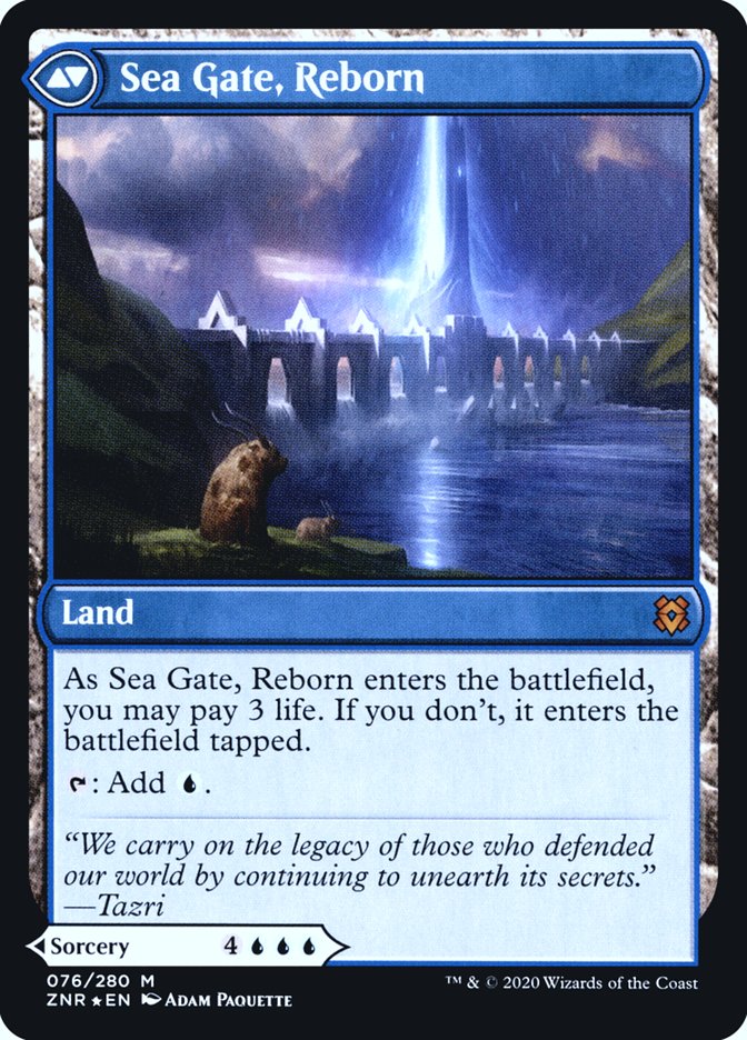 Sea Gate Restoration // Sea Gate, Reborn (PRE-76S) - Zendikar Rising Promos Foil