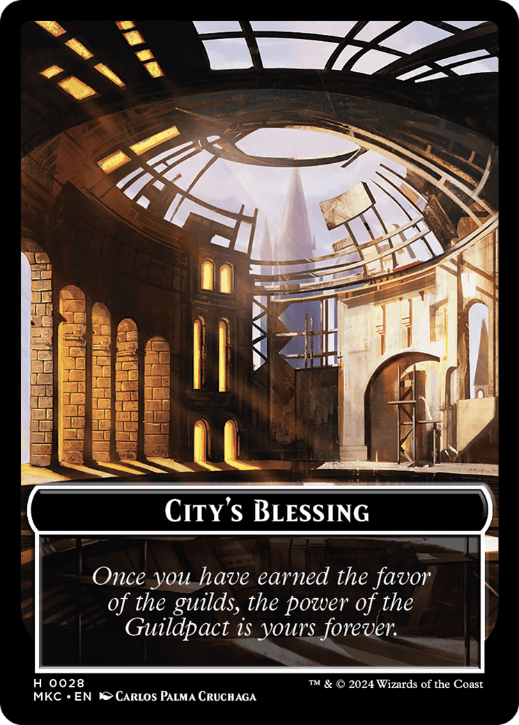 City's Blessing // Human Soldier Double-Sided Token [Murders at Karlov Manor Commander Tokens] - Josh's Cards