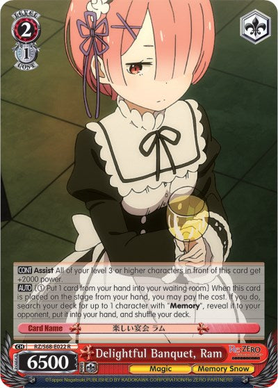Delightful Banquet, Ram (RZ/S68-E022 R) - Re:ZERO Memory Snow