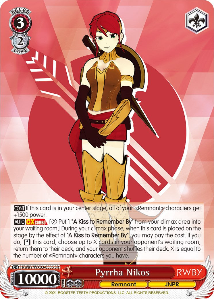 Pyrrha Nikos (SR) (RWBY/WX03-053S SR) - RWBY