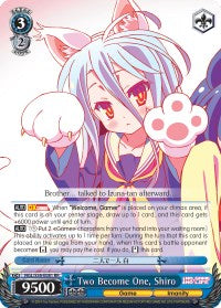 Two Become One, Shiro (NGL/S58-E081 RR) - No Game No Life