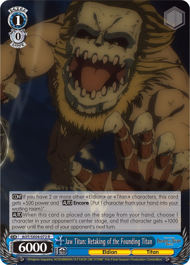 Jaw Titan: Retaking of the Founding Titan (AOT/SX04-072 R) - Attack On Titan: Final Season