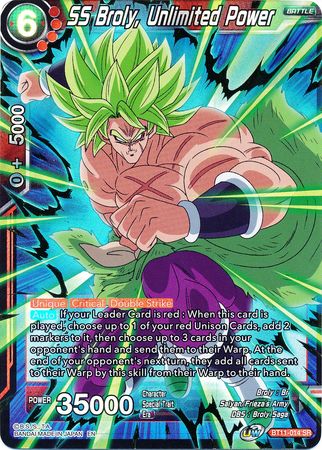 SS Broly, Unlimited Power (BT11-014) [Vermilion Bloodline]