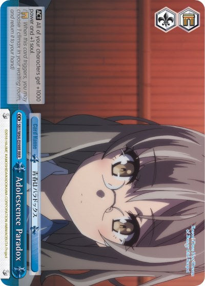 Adolescence Paradox (RRR) (SBY/W64-E098R RRR) - Rascal Does Not Dream of Bunny Girl Senpai