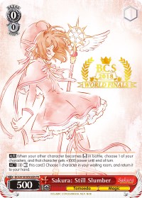 Sakura: Still Slumber (2018 World Finals) (BCS2018/WS02EN PR) - Bushiroad Event Cards