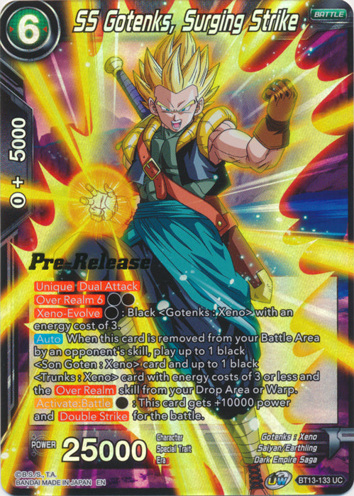 SS Gotenks, Surging Strike (BT13-133) [Supreme Rivalry Prerelease Promos]