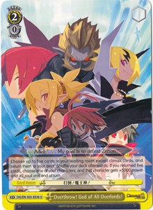 Overthrow! God of All Overlords! (DG/EN-S03-E036 U) - Disgaea