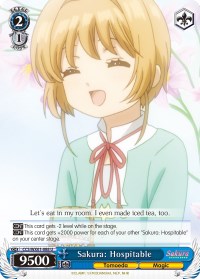 Sakura: Hospitable (CCS/WX01-088 U) - Cardcaptor Sakura: Clear Card