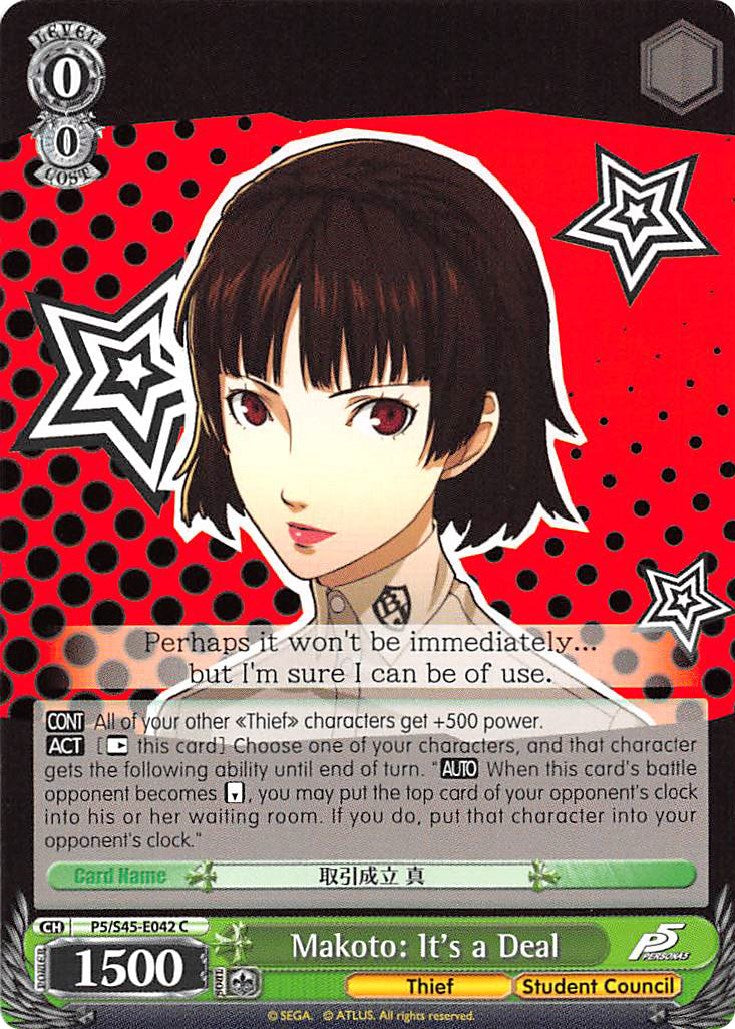 Makoto: It's a Deal (P5/S45-E042 C) - Persona 5