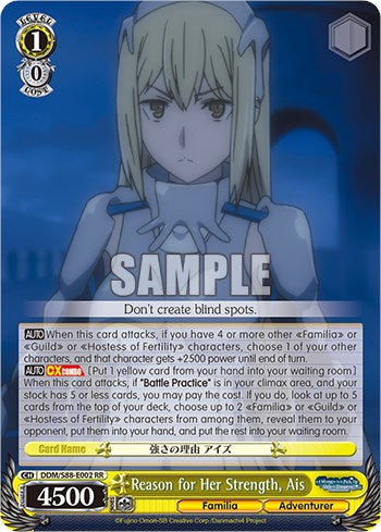 Reason for Her Strength, Ais (DDM/S88-E002 RR) - Is it Wrong to Try to Pick Up Girls in a Dungeon?