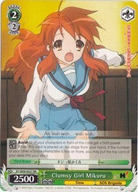 Clumsy Girl Mikuru (SY/W08-E027 RR) - The Melancholy of Haruhi Suzumiya