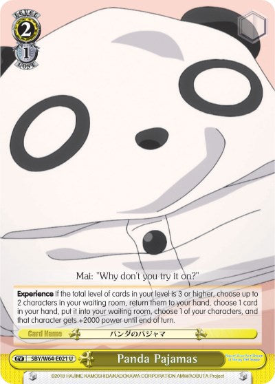 Panda Pajamas (SBY/W64-E021 U) - Rascal Does Not Dream of Bunny Girl Senpai