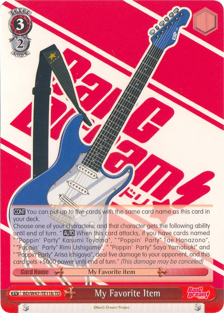 My Favorite Item (B) (BD/W47-TE11b TD) - BanG Dream!
