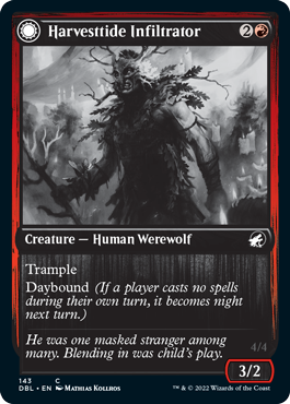 Harvesttide Infiltrator // Harvesttide Assailant (DBL-143) - Innistrad: Double Feature: (Double Faced Transform)