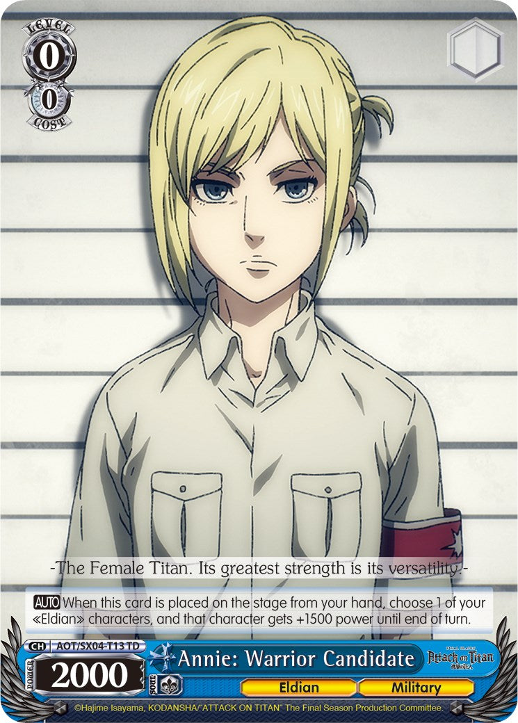 Annie: Warrior Candidate (AOT/SX04-T13 TD) - Attack On Titan: Final Season
