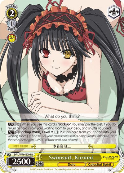 Swimsuit, Kurumi (DAL/W79-E006 R) - Date A Live