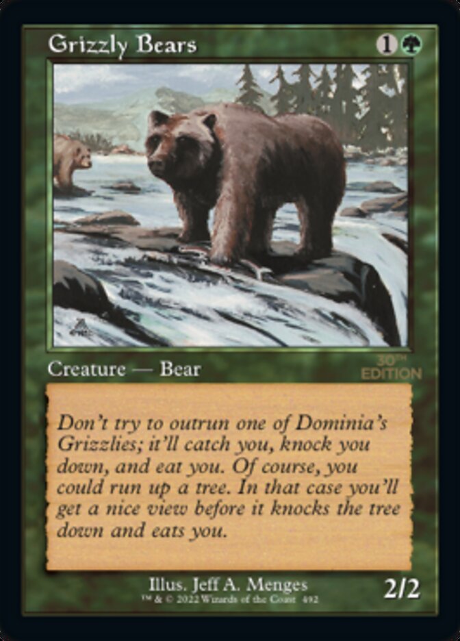 Grizzly Bears (Retro Frame) (30A-492) - 30th Anniversary Edition