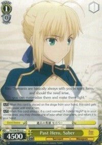 Past Hero, Saber (FS/S34-E012 U) - Fate/stay night [Unlimited Blade Works]