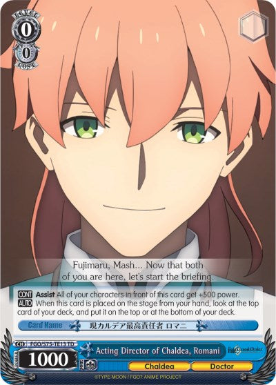 Acting Director of Chaldea, Romani (FGO/S75-TE13 TD) - Fate/Grand Order Absolute Demonic Front: Babylonia