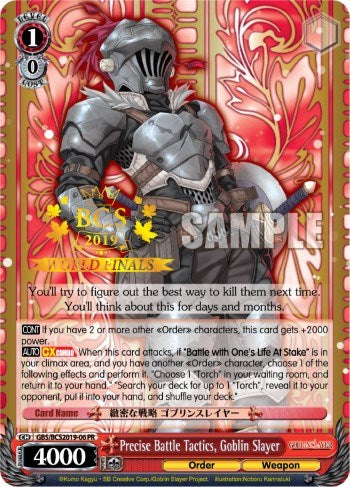 Precise Battle Tactics, Goblin Slayer (GBS/BCS2019-06 PR) - Bushiroad Event Cards
