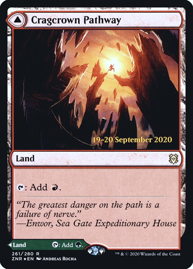 Cragcrown Pathway // Timbercrown Pathway (PRE-261S) - Zendikar Rising Promos Foil