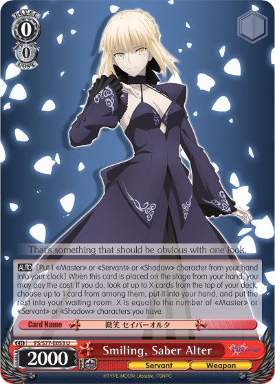 Smiling, Saber Alter (FS/S77-E053 U) - Fate/stay night [Heaven’s Feel] Vol.2