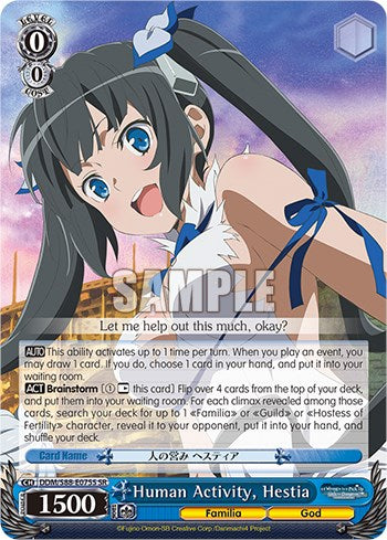 Human Activity, Hestia (SR) (DDM/S88-E075S SR) - Is it Wrong to Try to Pick Up Girls in a Dungeon?
