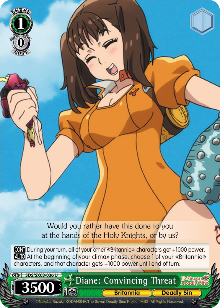 Diane: Convincing Threat (SDS/SX03-036 U) - The Seven Deadly Sins