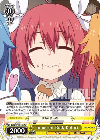 Innocent Bud, Kotori (DAL/W99-E017 C) - Date A Live Vol.2