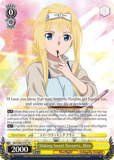 Making Sweet Desserts, Alice (SAO/S80-E101 PR) - Sword Art Online -Alicization- Vol.2