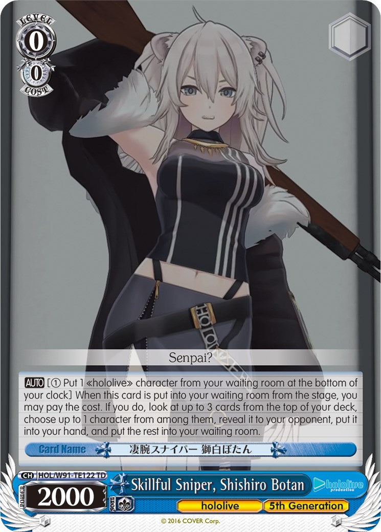 Skillful Sniper, Shishiro Botan (HOL/W91-TE122 TD) - hololive production