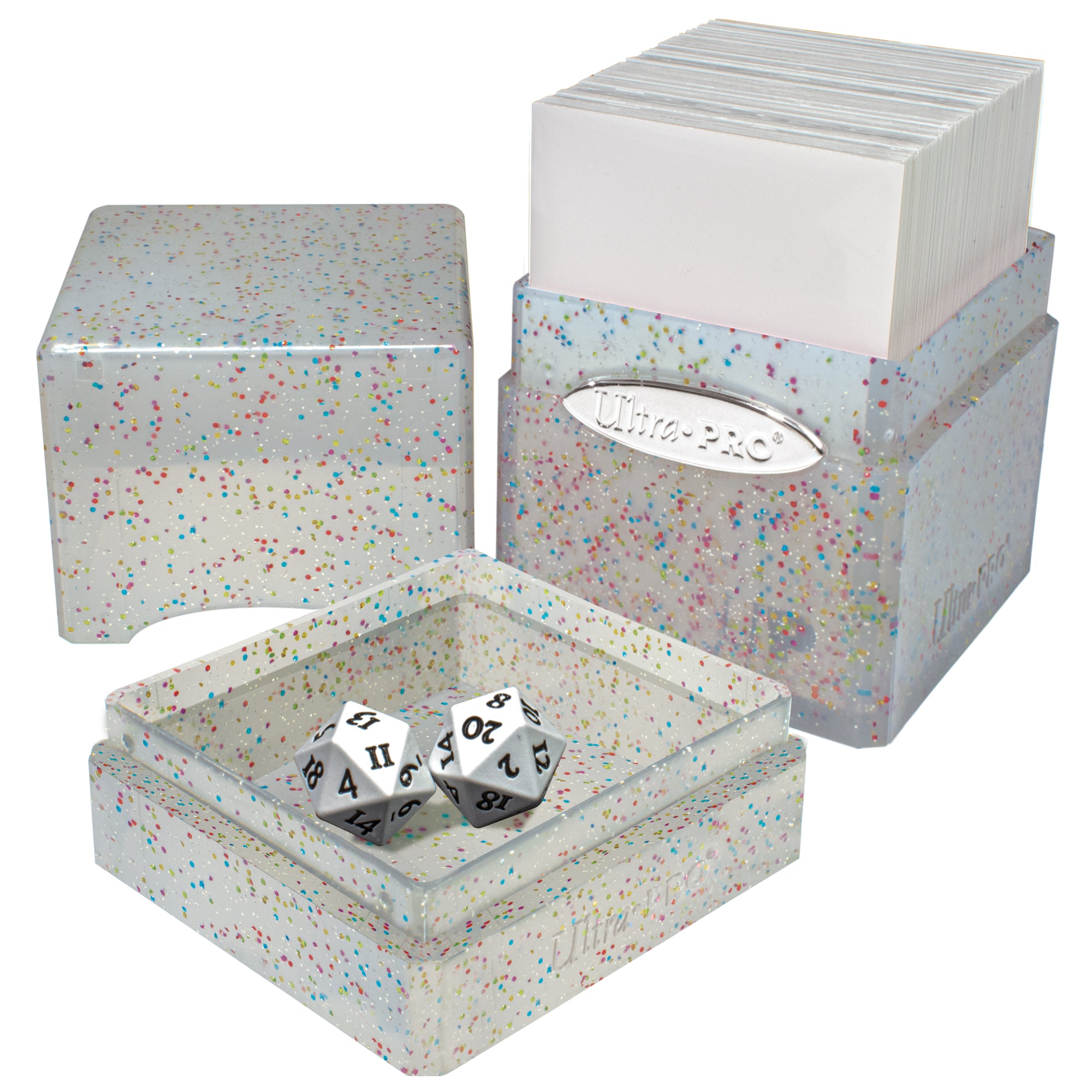 Ultra PRO: Satin Tower - Glitter Clear