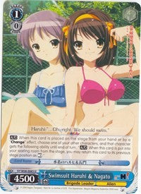 Swimsuit Haruhi & Nagato (SY/W08-E083 U) - The Melancholy of Haruhi Suzumiya