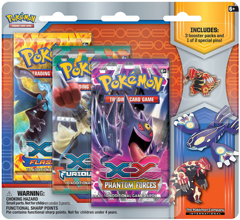 XY - Collector's Pin 3-Pack Blister (Primal Groudon)