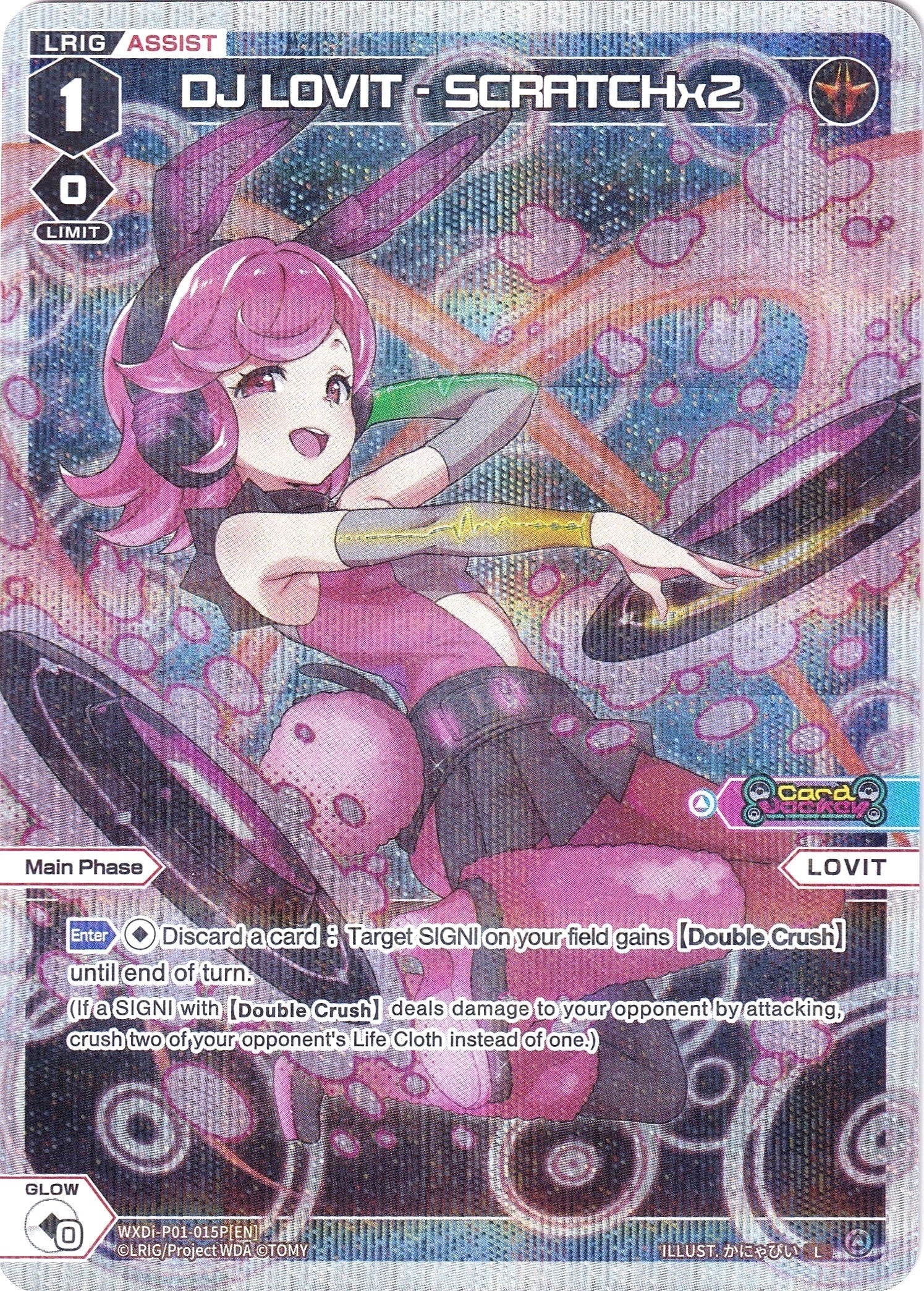 DJ LOVIT - SCRATCHx2 (Parallel Foil) (WXDi-P01-015P) [Glowing Diva]