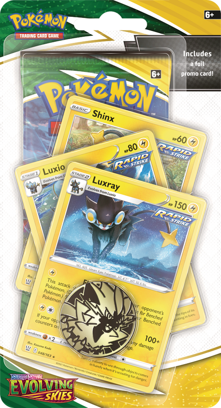 Sword & Shield: Evolving Skies - Single Pack Blister (Luxray, Luxio, Shinx)