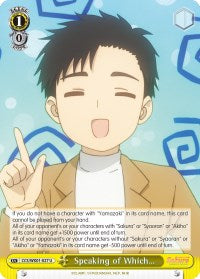 Speaking of Which... (CCS/WX01-027 U) - Cardcaptor Sakura: Clear Card