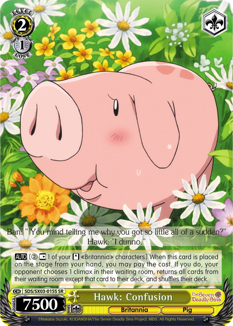 Hawk: Confusion (SR) (SDS/SX03-015S SR) - The Seven Deadly Sins