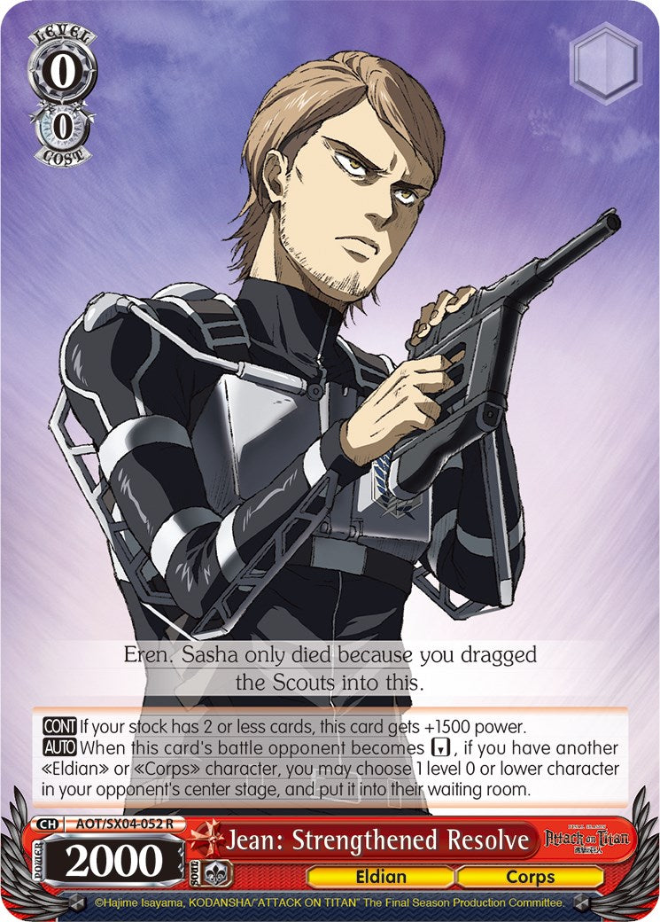 Jean: Strengthened Resolve (AOT/SX04-052 R) - Attack On Titan: Final Season