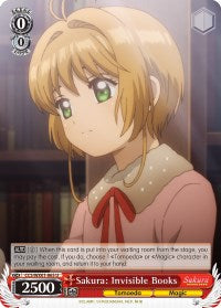 Sakura: Invisible Books (CCS/WX01-065 U) - Cardcaptor Sakura: Clear Card