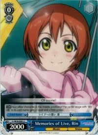 Memories of Live, Rin (LL/W34-E091 C) - Love Live! Vol. 2