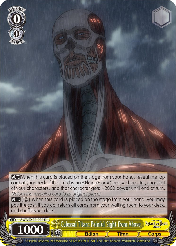 Colossal Titan: Painful Sight from Above (AOT/SX04-004 R) - Attack On Titan: Final Season