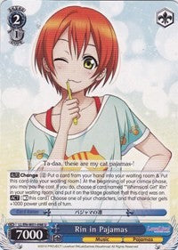 Rin in Pajamas (LL/EN-W01-098 U) - Love Live! DX