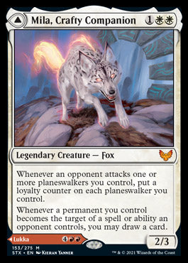 Mila, Crafty Companion // Lukka, Wayward Bonder (STX-153) - Strixhaven: School of Mages