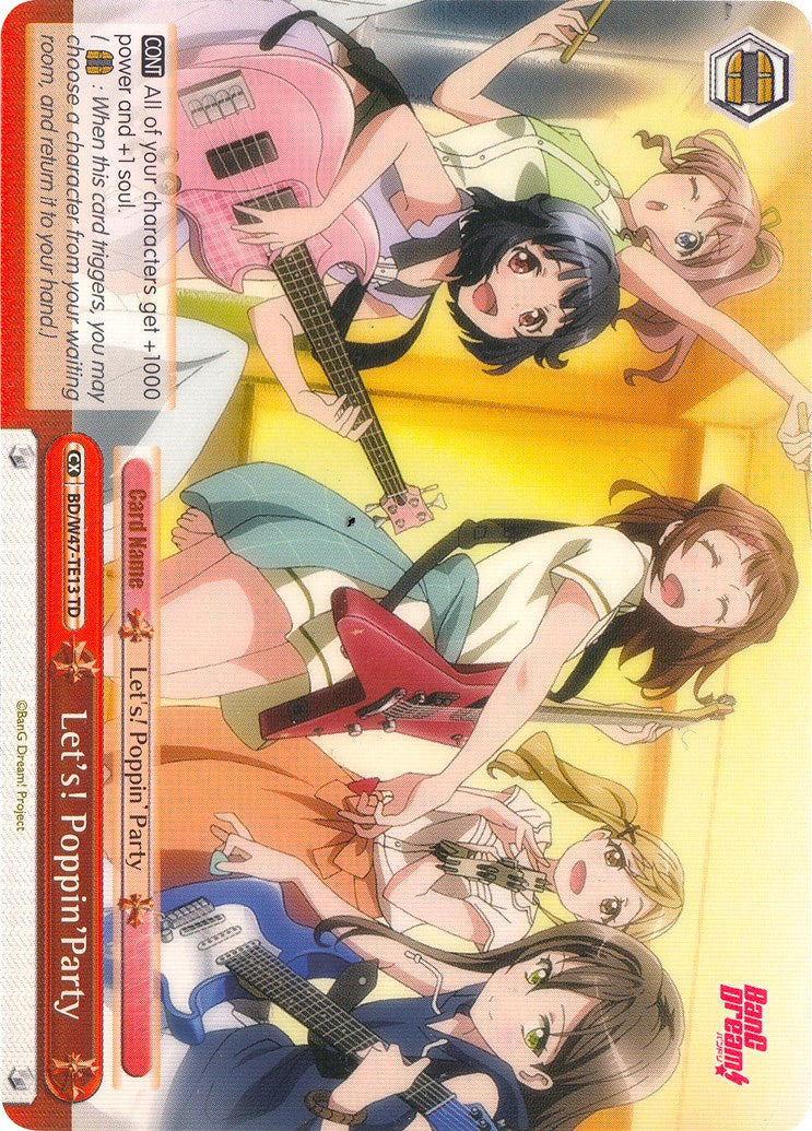 Let's! Poppin'Party (BD/W47-TE13 TD) - BanG Dream!