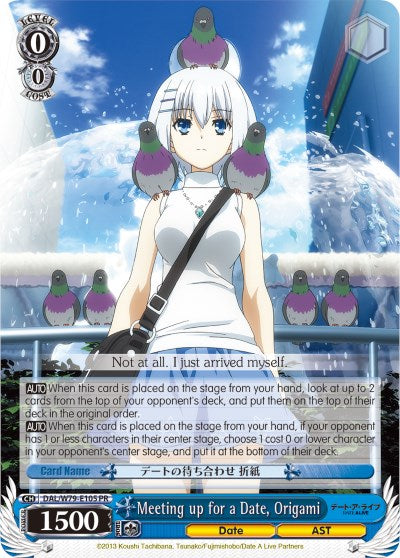 Meeting up for a Date, Origami (DAL/W79-E105 PR) - Date A Live