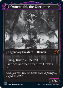 Jerren, Corrupted Bishop // Ormendahl, the Corrupter (DBL-109) - Innistrad: Double Feature: (Double Faced Transform)